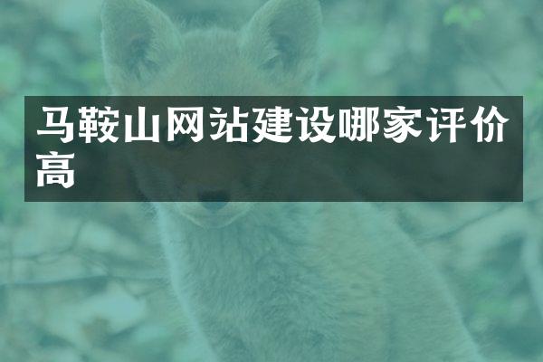 马鞍山网站建设哪家评价高
