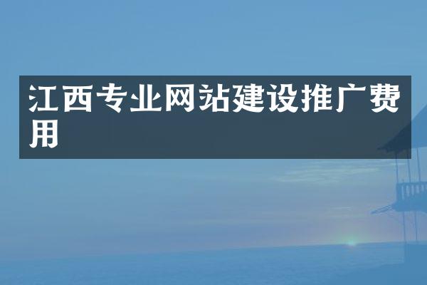 江西专业网站建设推广费用