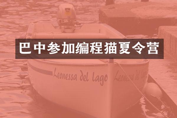 巴中参加编程猫夏令营