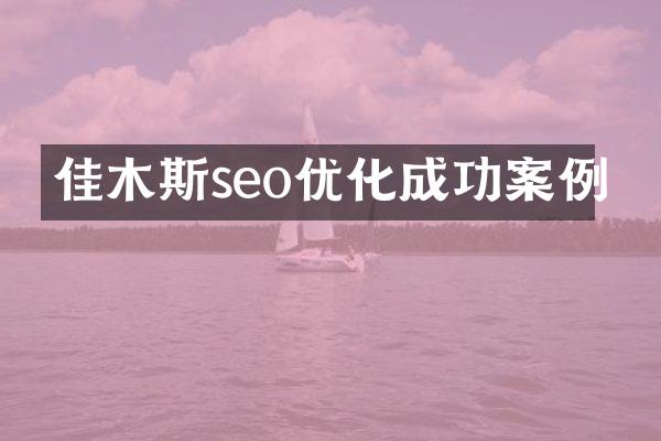 佳木斯seo优化成功案例