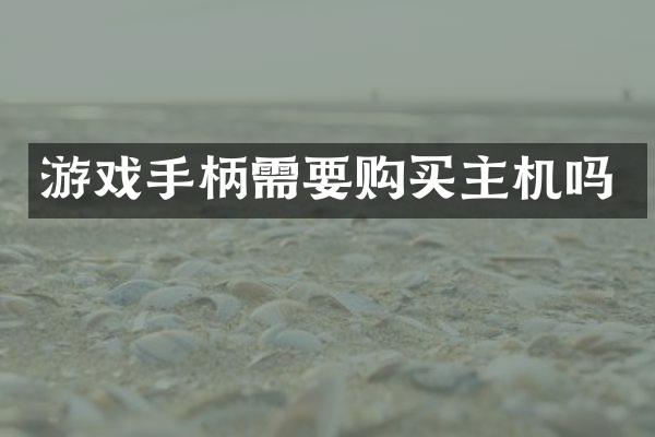 游戏手柄需要购买主机吗