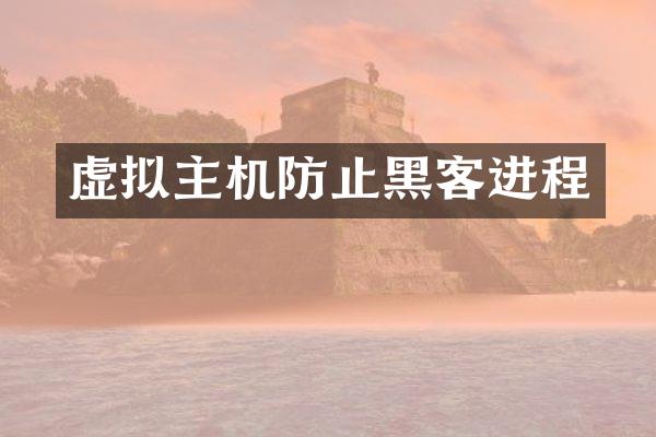 虚拟主机防止黑客进程