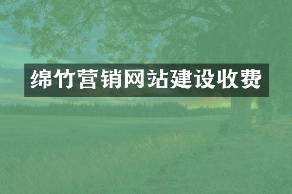 绵竹营销网站建设收费