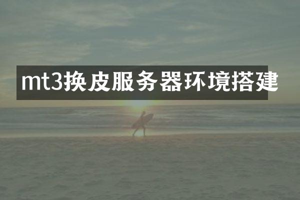 mt3换皮服务器环境搭建