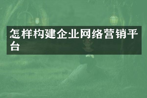 怎样构建企业网络营销平台