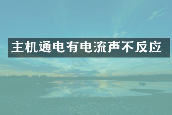 主机通电有电流声不反应