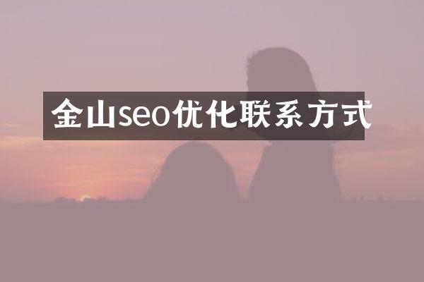 金山seo优化联系方式