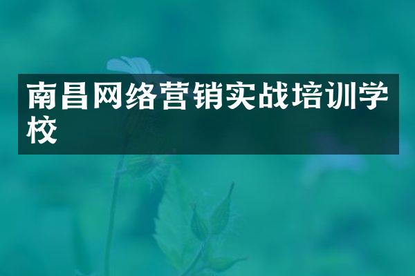 南昌网络营销实战培训学校