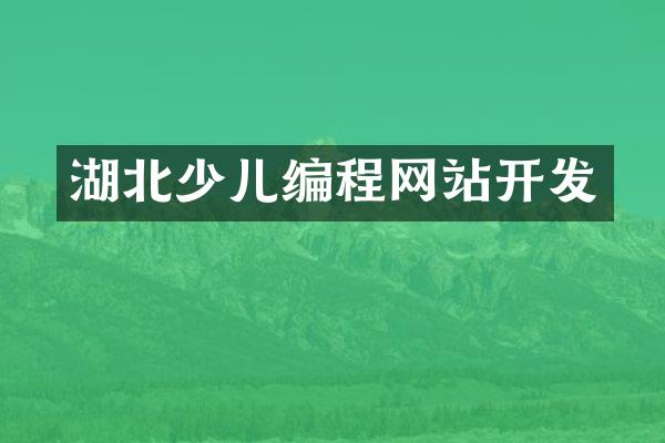湖北少儿编程网站开发