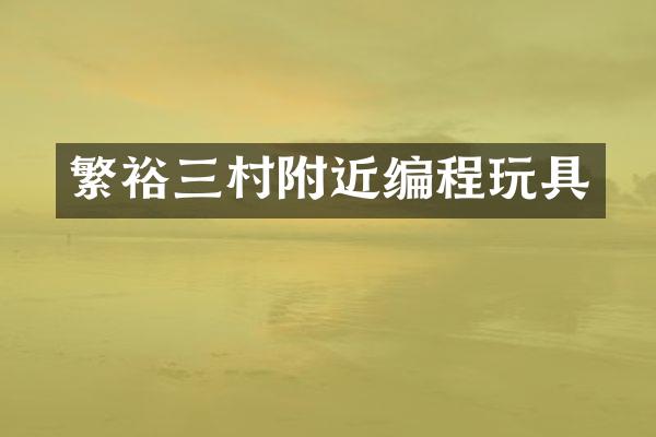 繁裕三村附近编程玩具