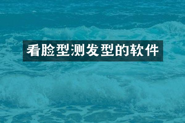 看脸型测发型的软件