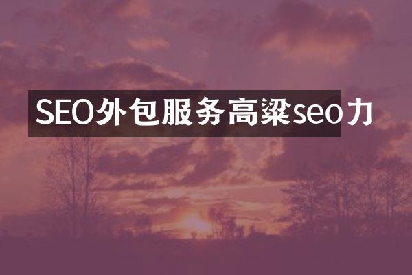 SEO外包服务高粱seo力