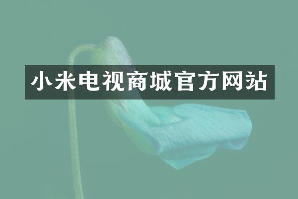 小米电视商城官方网站