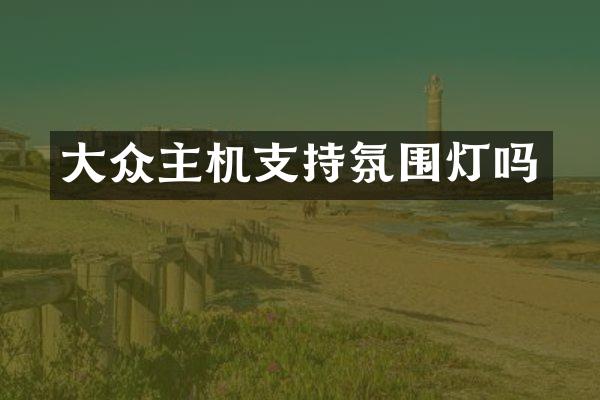 大众主机支持氛围灯吗