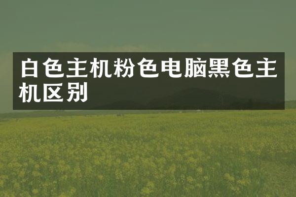 白色主机粉色电脑黑色主机区别