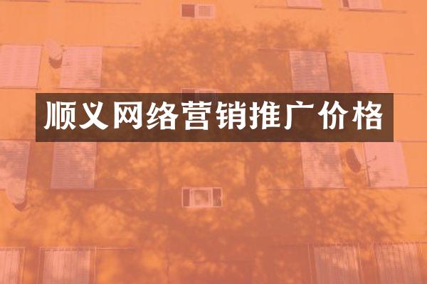 顺义网络营销推广价格