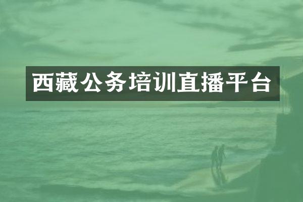 西藏公务培训直播平台