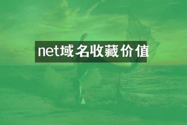 net域名收藏价值