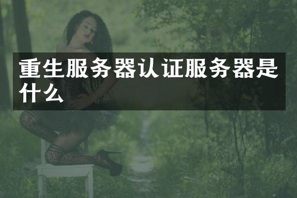 重生服务器认证服务器是什么