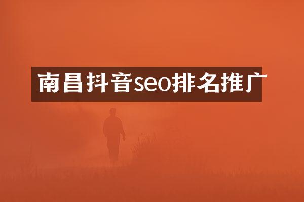南昌抖音seo排名推广