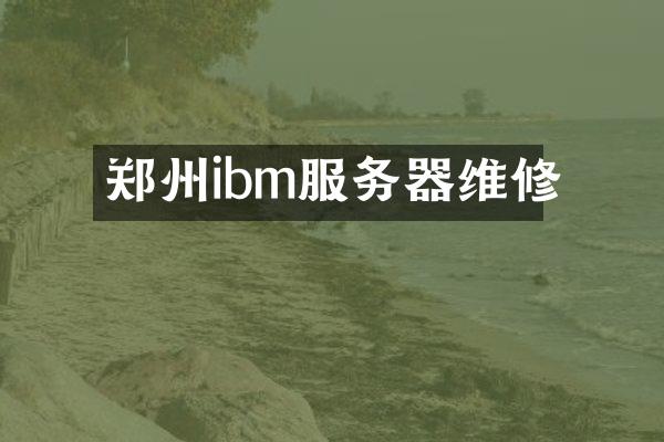 郑州ibm服务器维修