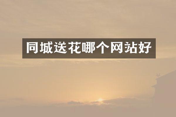 同城送花哪个网站好