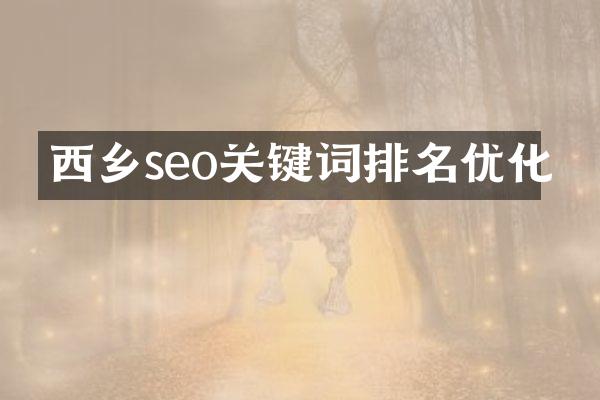 西乡seo关键词排名优化