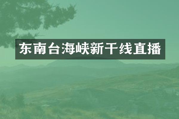 东南台海峡新干线直播