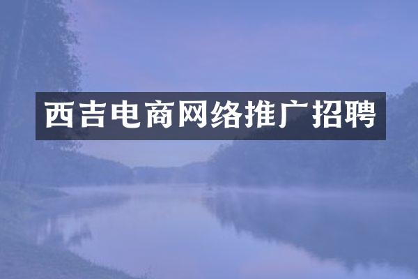 西吉电商网络推广招聘