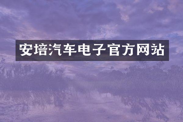 安培汽车电子官方网站