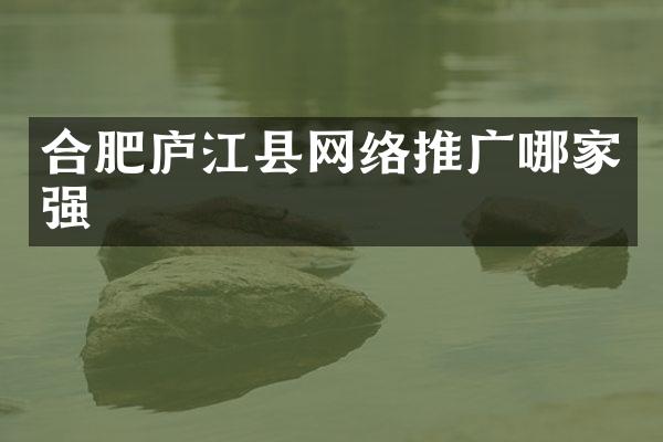 合肥庐江县网络推广哪家强