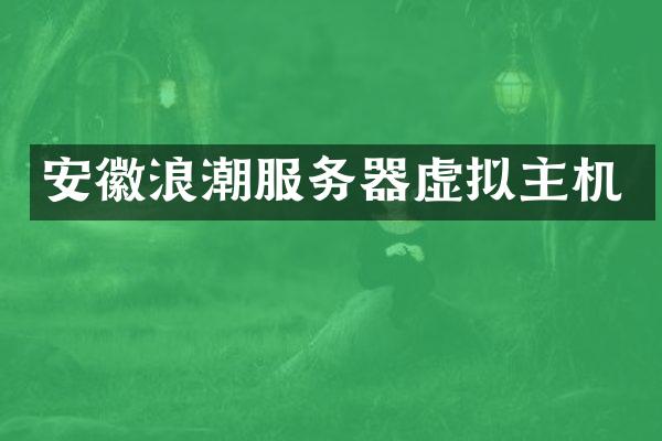 安徽浪潮服务器虚拟主机