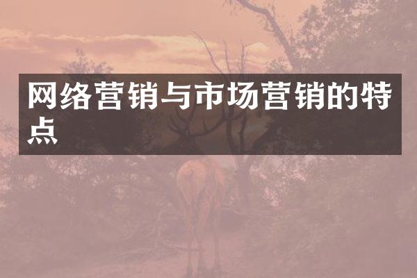 网络营销与市场营销的特点