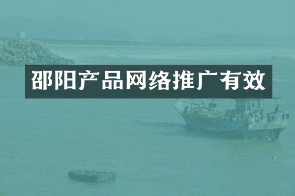 邵阳产品网络推广有效