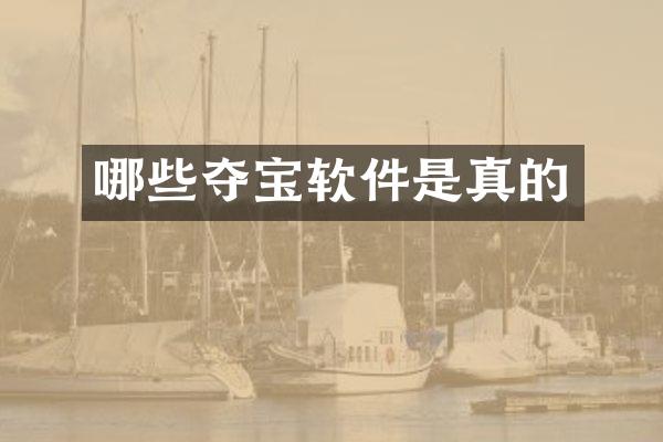 哪些夺宝软件是真的