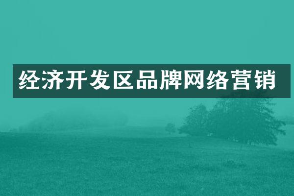 经济开发区品牌网络营销