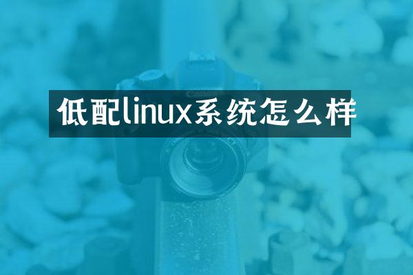 低配linux系统怎么样