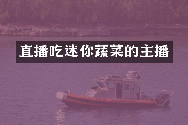直播吃迷你蔬菜的主播