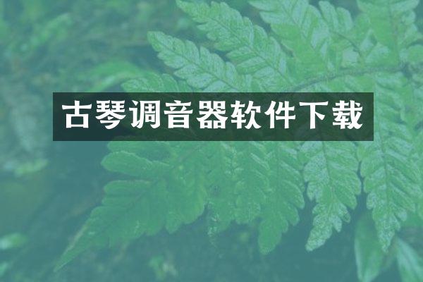 古琴调音器软件下载