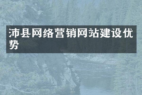 沛县网络营销网站建设优势