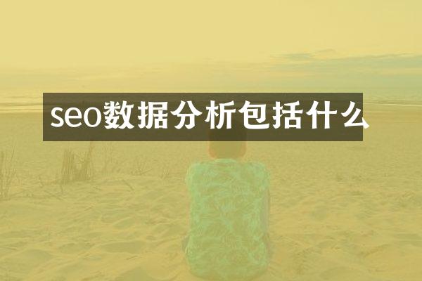 seo数据分析包括什么