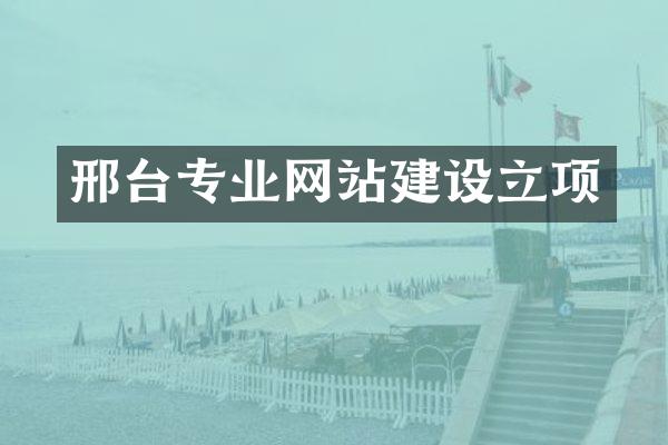 邢台专业网站建设立项