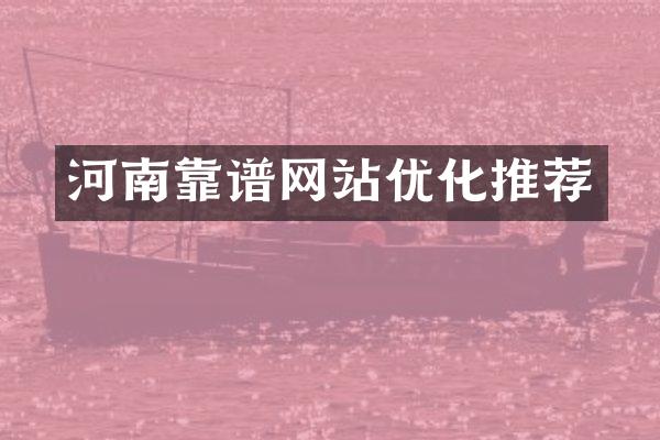 河南靠谱网站优化推荐