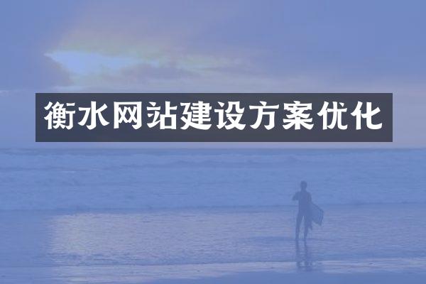 衡水网站建设方案优化