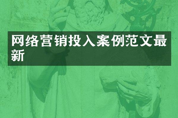 网络营销投入案例范文最新