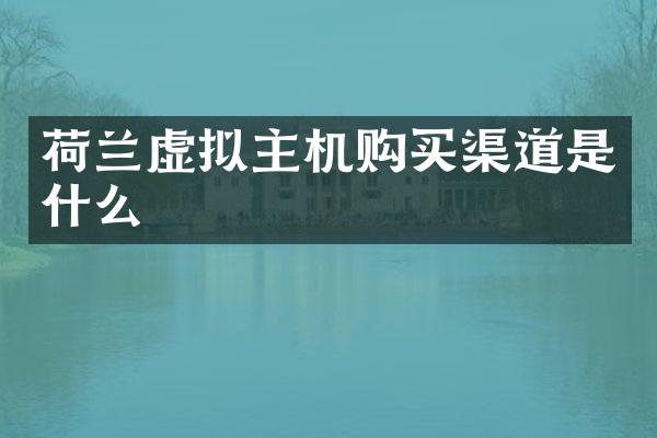 荷兰虚拟主机购买渠道是什么