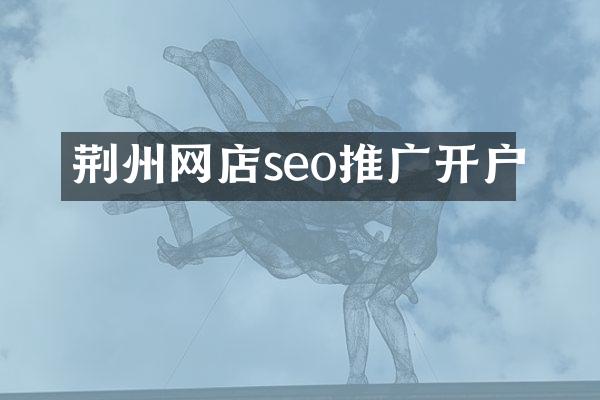 荆州网店seo推广开户