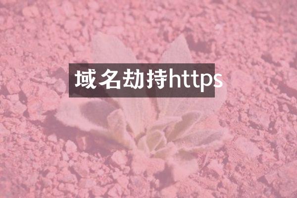 域名劫持https