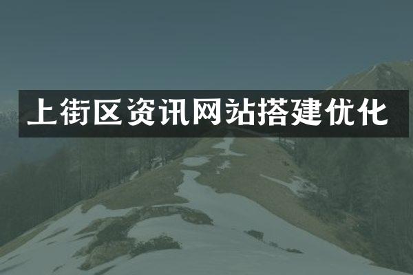上街区资讯网站搭建优化