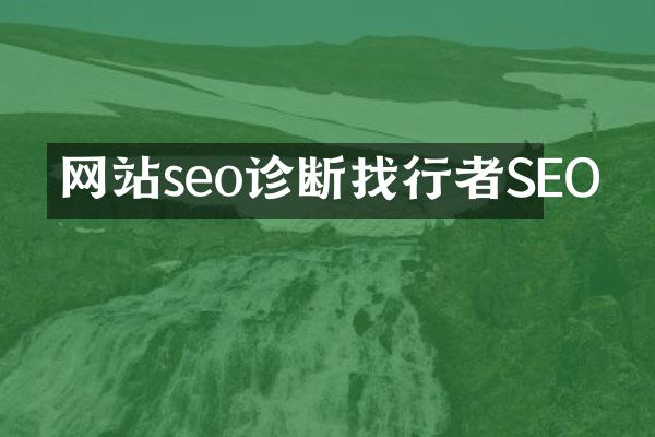 网站seo诊断找行者SEO